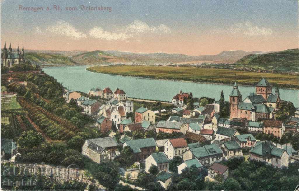 Old postcard - Remagen, Germany - city view