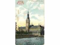 Old postcard - Hamburg, City Hall
