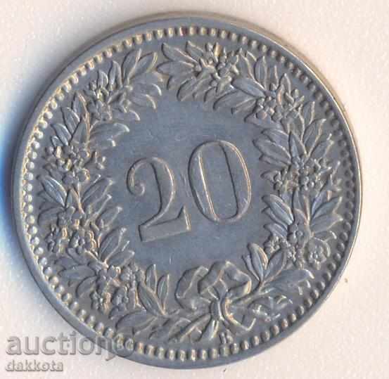 Elveția 20 rapeluri 1929