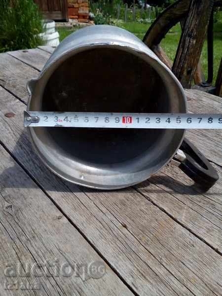 Old aluminum jug, jug with price 10.00 BGN | € 5.11