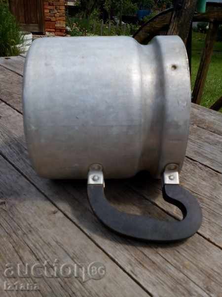 Auction  Old aluminum jug, jug