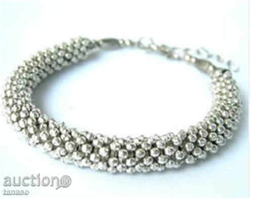 Bracelet from Tibetan silver, snowflakes, Vogue