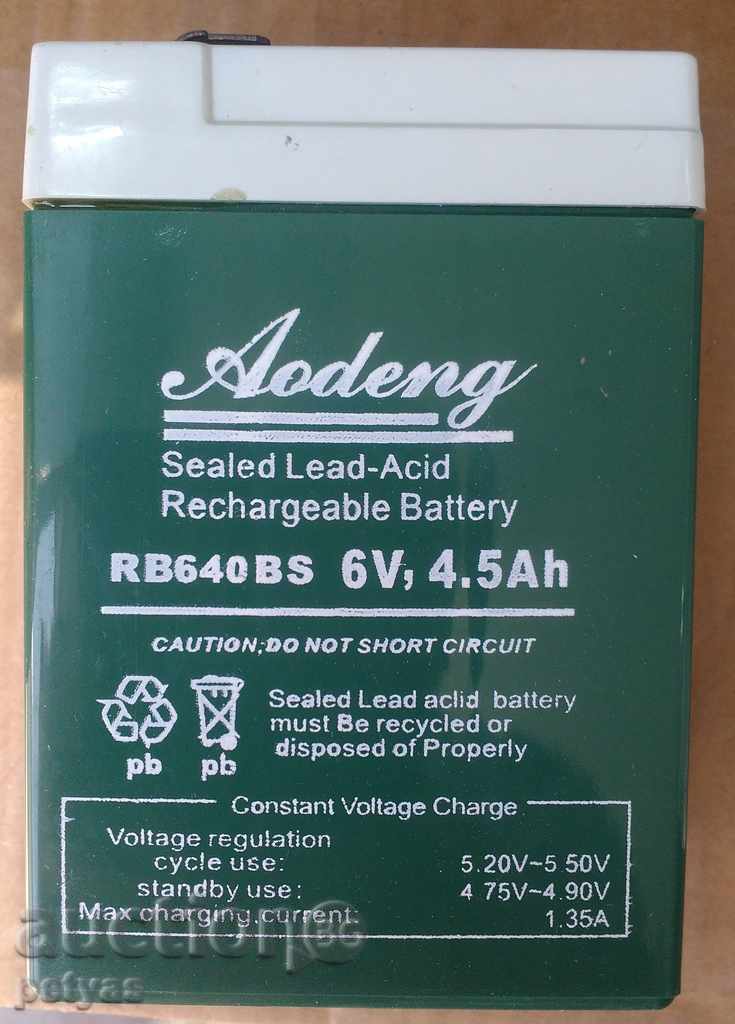 Baterie 6V gel / 4.5Ah -Bo Yang
