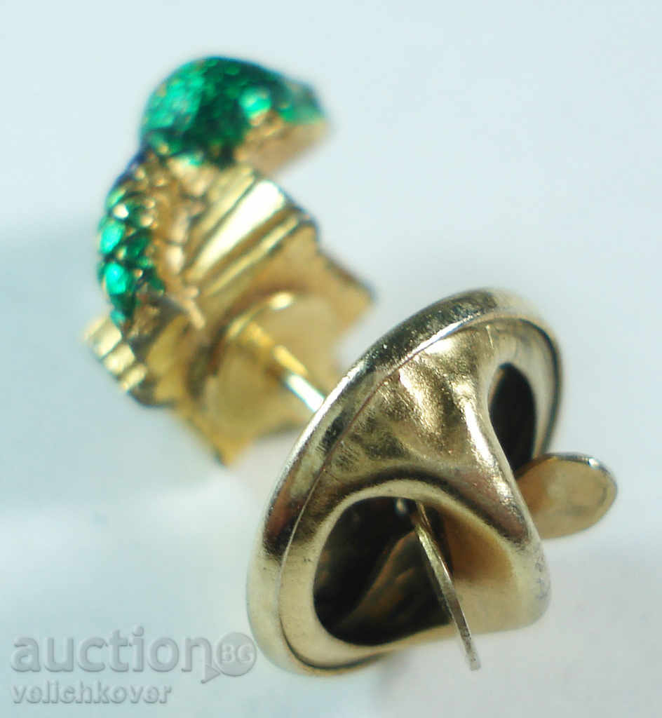 13653 animal sign snake on gilded tree with price 2.00 BGN | € 1.02