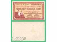 ( ` '• .¸GERMANIYA (Glauchau) 100 εκατομμύρια σήματα το 1923. •' '¯)