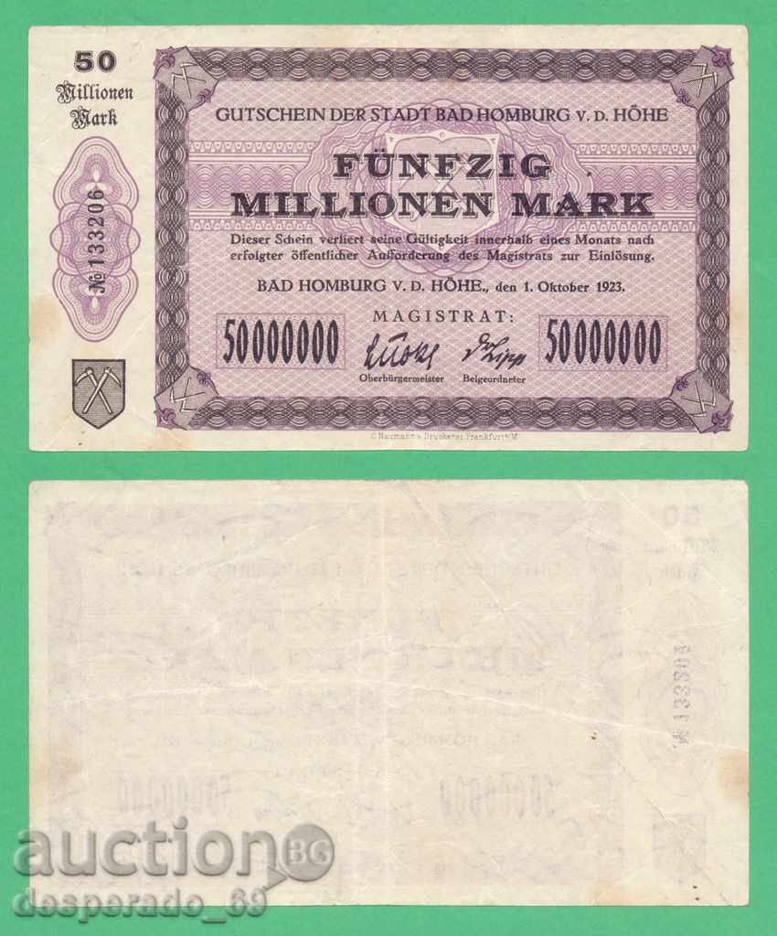 (Bad Homburg) 50 million marks 1923. • "¯)