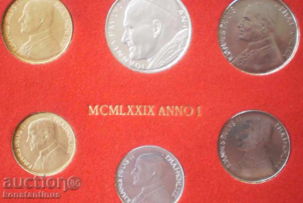 Licitație Setul de argint Vatican Limited 1979 PROOF UNC