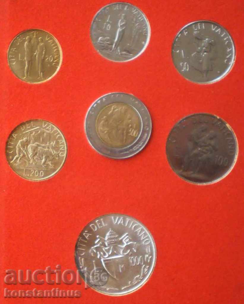 Доставка на Ватикана  Лимитиран Сребърен Сет  1982  PROOF  UNC