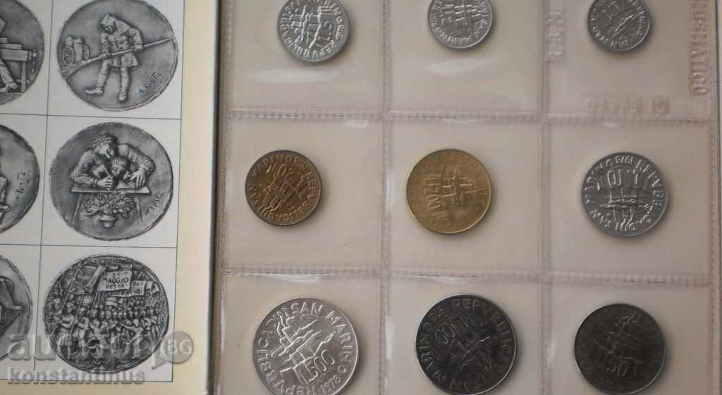 San Marino MONETOSENE Limited Edition Silver Set PROOF 1978 UNC - 6