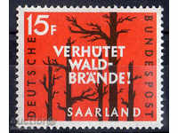 1958. Germany-Saarland. Prevention of forest fires.