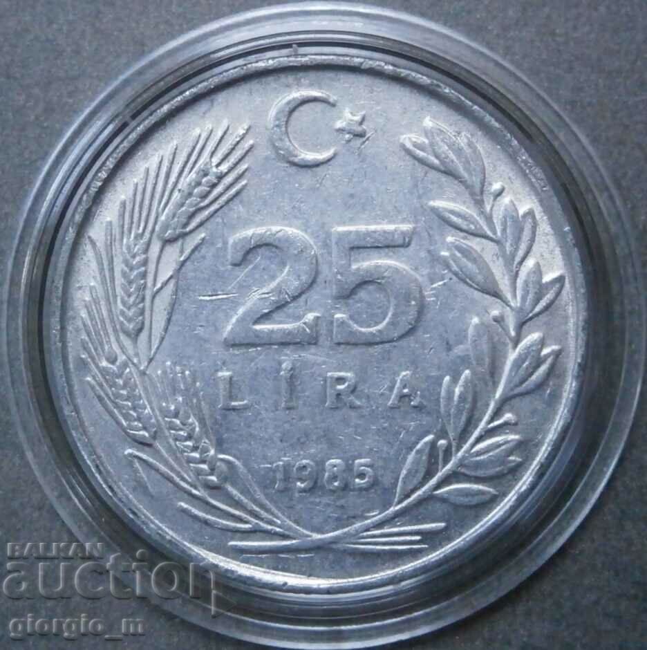 25 λίρες 1985g.- Τουρκία