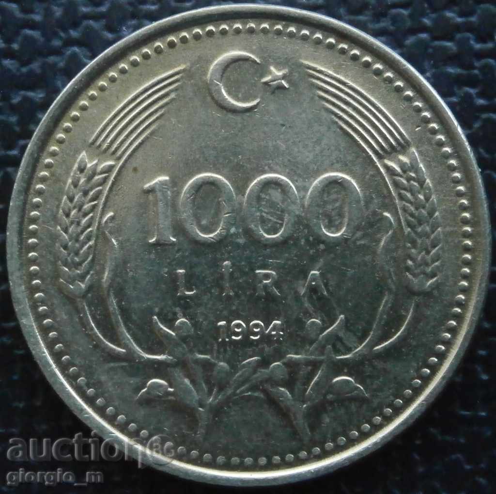 1000 λίρες 1994.- Τουρκία