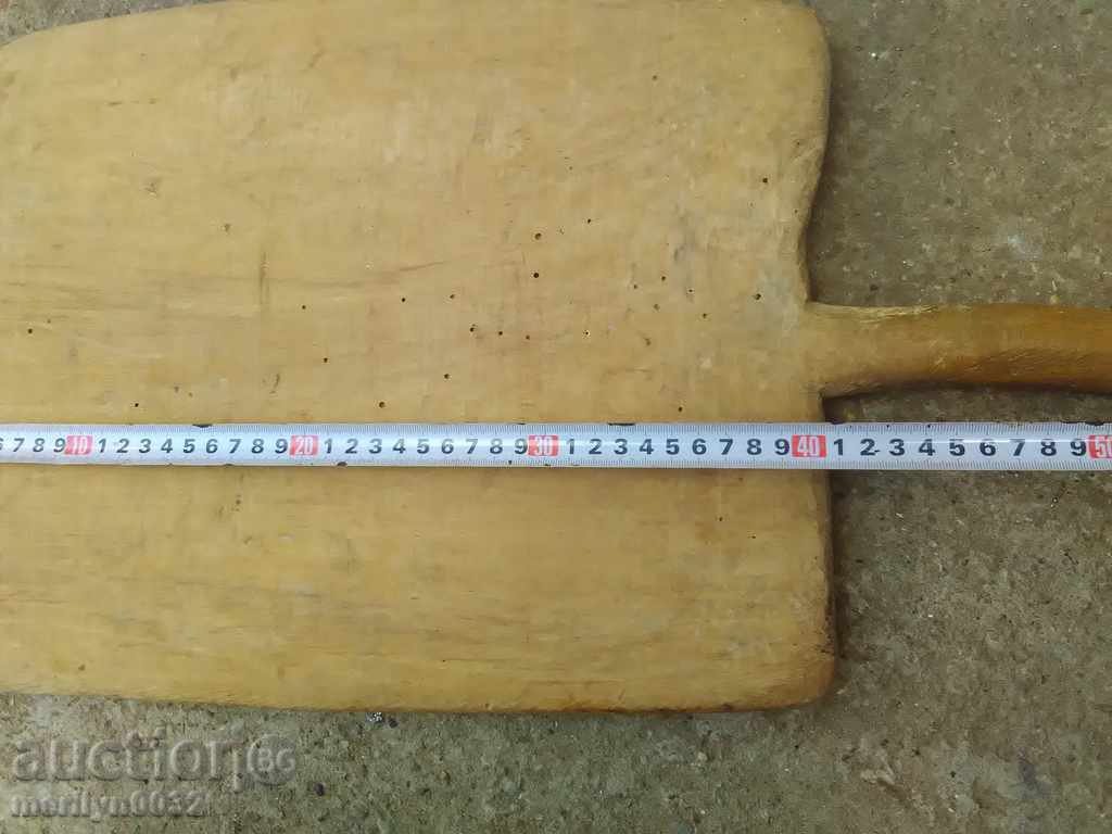 Licitație Veche lopată din lemn, lopățică, ustensilă din lemn pentru cuptor