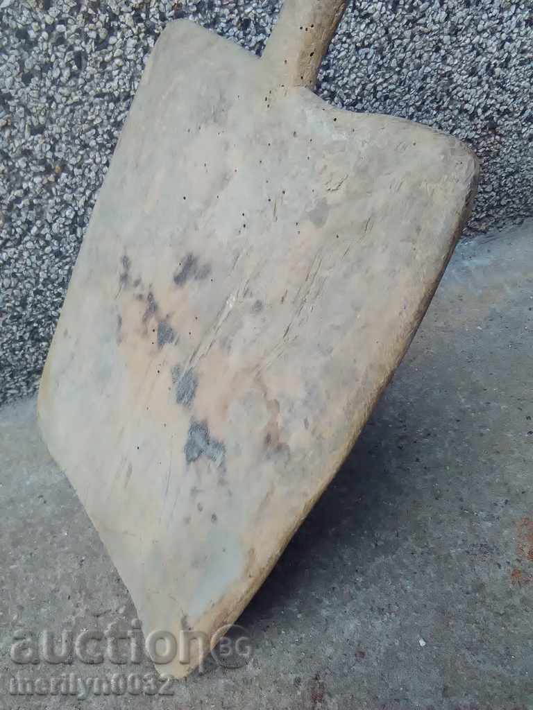 Veche lopată din lemn, lopățică, ustensilă din lemn pentru cuptor - 6