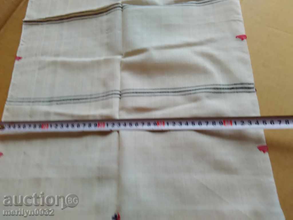 Licitație Vechi țesute manual pânză broderie lizieră
