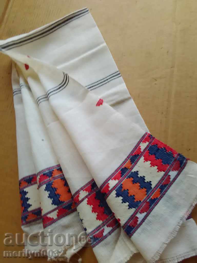 Vechi țesute manual pânză broderie lizieră