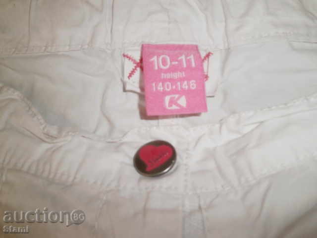 pantaloni scurți albi dimensiunea KENVELO 140/146 timp de 10-11 ani cu preț 10.00 BGN | € 5.11