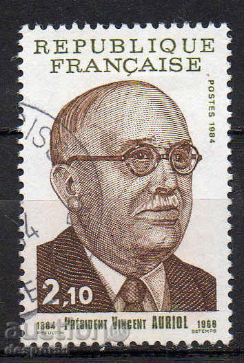 1984. Γαλλία. Vincent Zhyuly Oriol, ο Πρόεδρος της Γαλλίας.