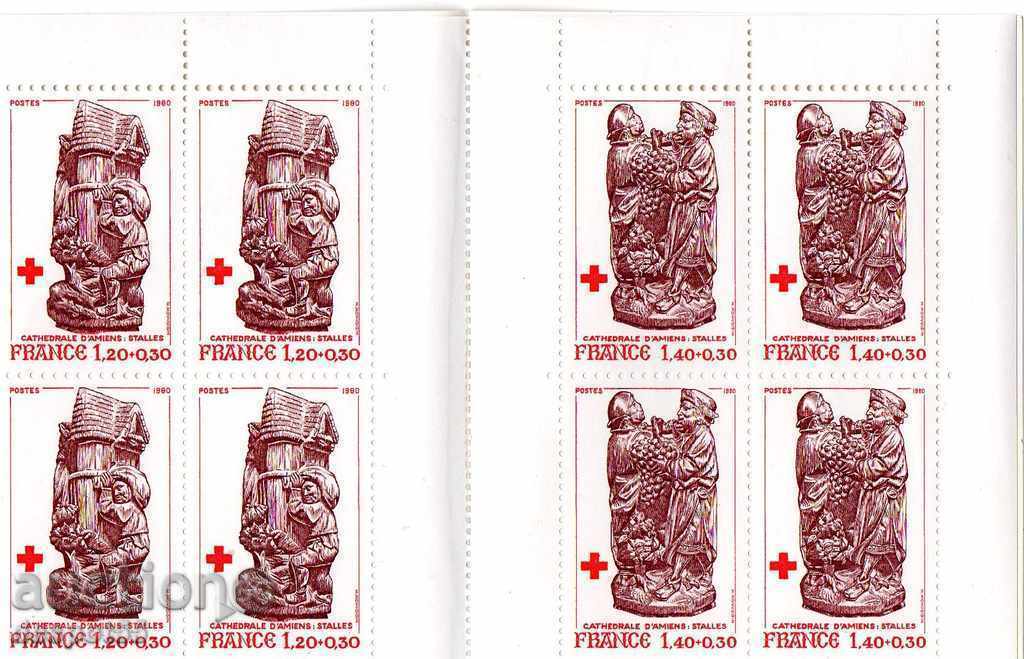 1980. Γαλλία. Ερυθρός Σταυρός. Κάντε με δύο κουτιά. με τιμή 5.30 BGN | € 2.71 1980. Γαλλία. Ερυθρός Σταυρός. Κάντε με δύο κουτιά. με τιμή 5.30 BGN | € 2.71