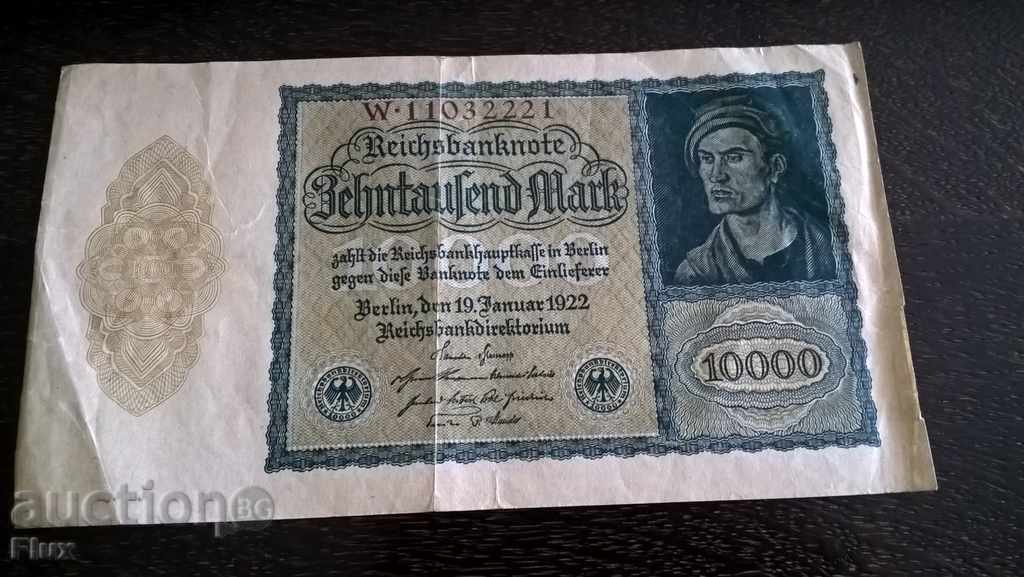 Reich banknote - Germany - 10 000 marks | 1922