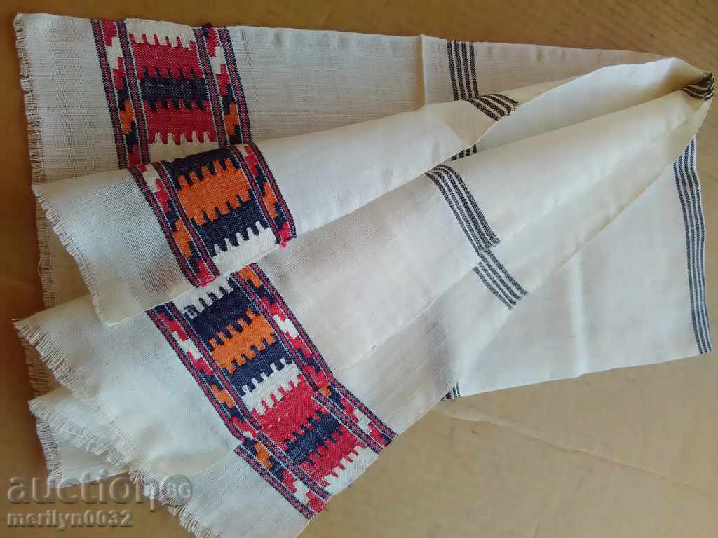 Vechi țesute manual pânză broderie lizieră
