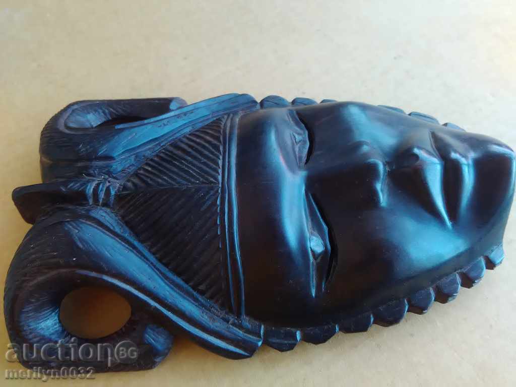 Auction African mask of ebony figure, statuette, carving Auction African mask of ebony figure, statuette, carving