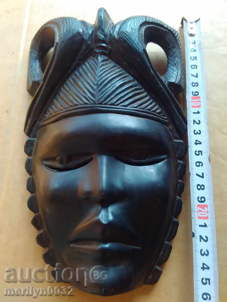 Delivery of African mask of ebony figure, statuette, carving Delivery of African mask of ebony figure, statuette, carving