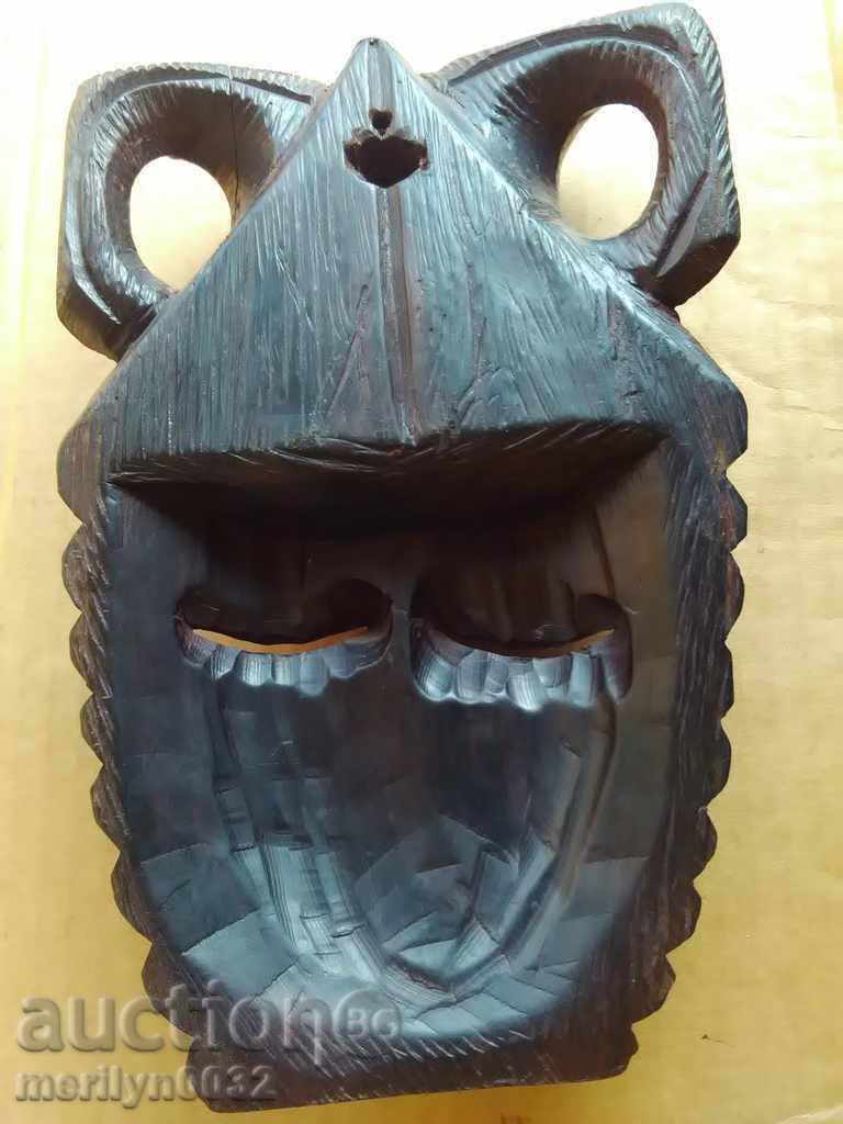 African mask of ebony figure, statuette, carving - 5 African mask of ebony figure, statuette, carving - 5