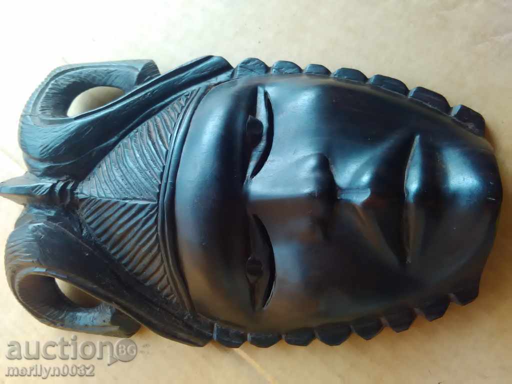 African mask of ebony figure, statuette, carving - 6 African mask of ebony figure, statuette, carving - 6