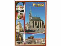 Пощенска картичка Пилзен Чехия ІІ + Бонус