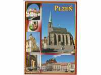 Postcard Pilsen Czech Republic II + Bonus