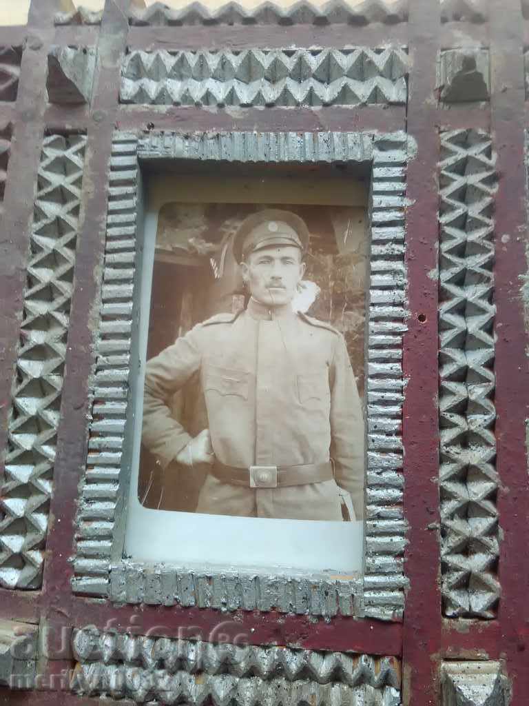 Fotografii în ramă sculptată manual, începutul sec. XX, piesă UNICAT - 5