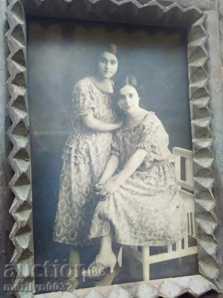 Framed photos shepherd wood carving 20th in photo UNIQUE - 5 Framed photos shepherd wood carving 20th in photo UNIQUE - 5