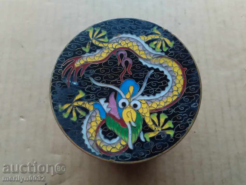 Old box for jewelry brass enamel box in the 20th century with price 69.00 BGN | € 35.28 Old box for jewelry brass enamel box in the 20th century with price 69.00 BGN | € 35.28