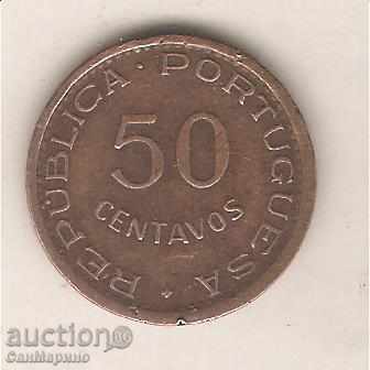 + Mozambique 50 centavos 1974