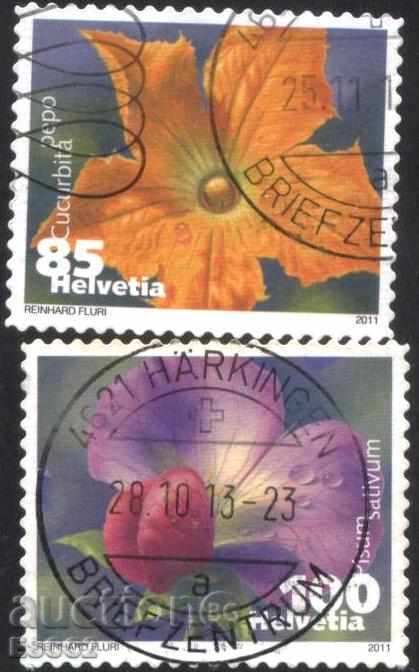 Клеймовани марки Флора Цветя 2011 от Швейцария