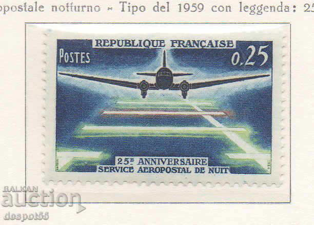 1964. Franța. servicii poștale '25 noptiera.