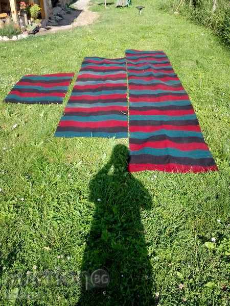 Ancient rug, a trail
