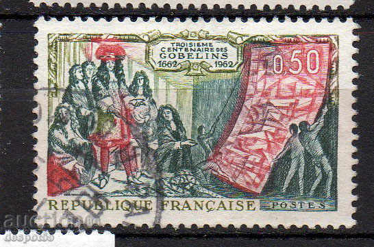 1962. Franța. 300, producția de covoare și tapiserii.