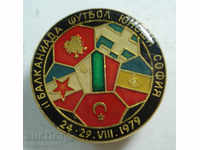 13929 България знак футболна Балканиада София 1979г.