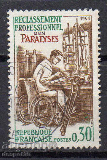 1964. Франция. Професионална рехабилитация на парализирани.