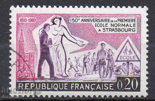 1960. Franța. 150, colegiu profesorilor de la Strasbourg.