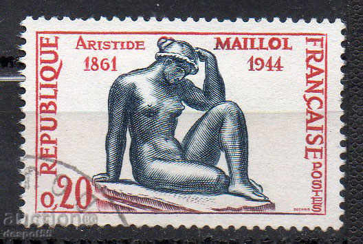 1961. Franța. Aristide Maylot, sculptor și gravor francez.