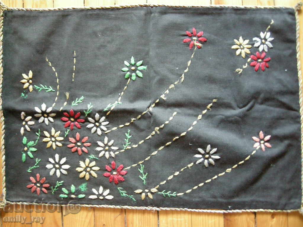 Delivery of an old embroidered pillow case Delivery of an old embroidered pillow case