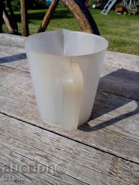 Plastic jug with price 3.00 BGN | € 1.53 Plastic jug with price 3.00 BGN | € 1.53