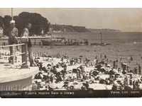 Antique postcard - Varna, New Baths and Beach