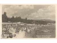 Стара пощенска картичка - Варна, Плажът
