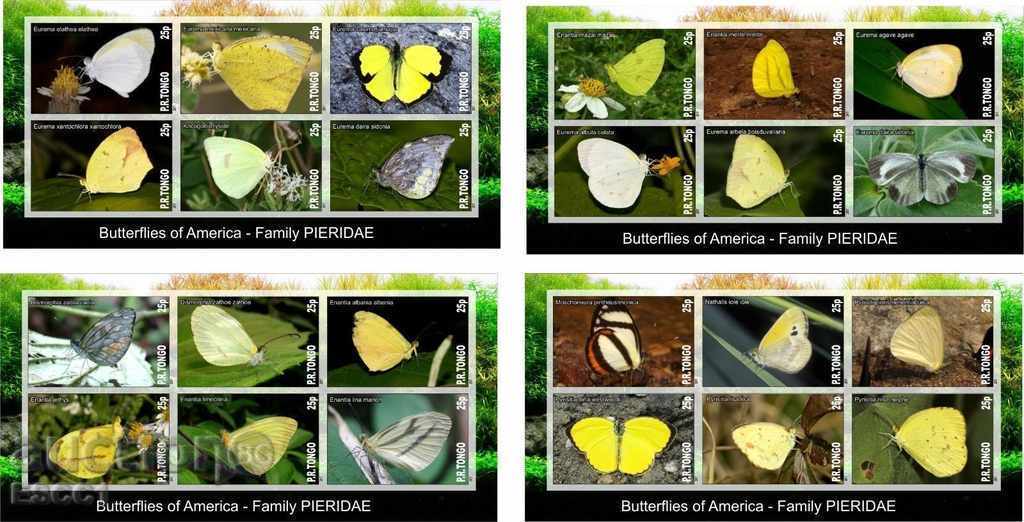 Καθαρίστε μπλοκ Πανίδα Πεταλούδες 2017 Τόνγκα