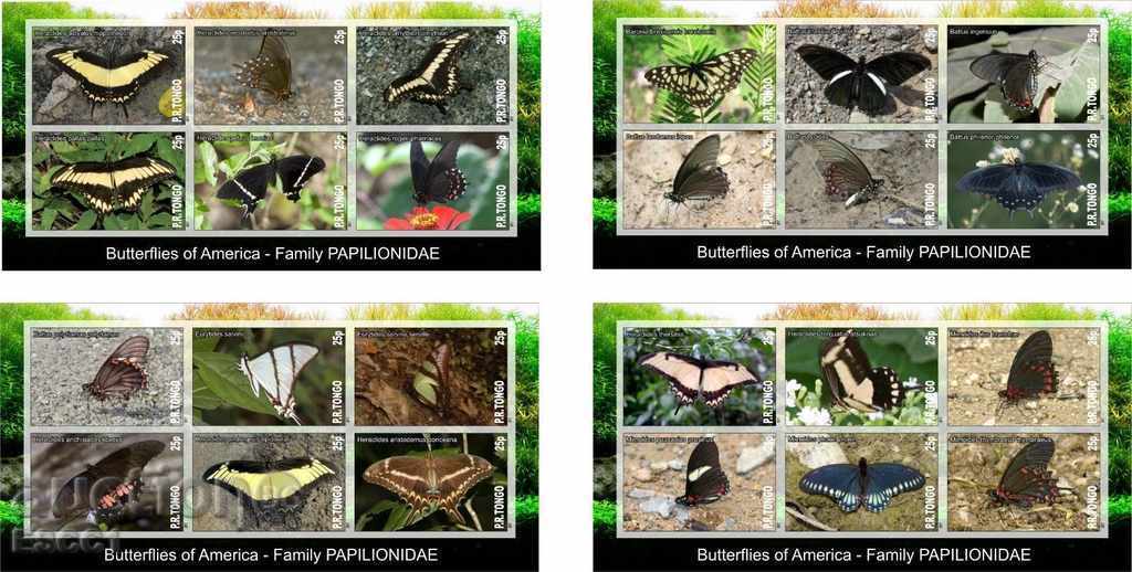 Clean blocks Fauna Butterflies 2017 from Tongo with price 40.00 BGN | € 20.45 Clean blocks Fauna Butterflies 2017 from Tongo with price 40.00 BGN | € 20.45