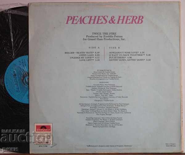 BTA 11756 Peaches & Herb Twice The Fire with price 9.00 BGN | € 4.60 BTA 11756 Peaches & Herb Twice The Fire with price 9.00 BGN | € 4.60